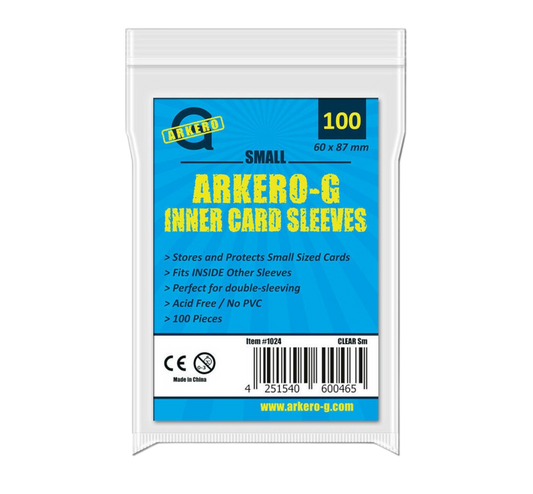 Arkero-G Small Inner Card Sleeves (100 innere Kartenhüllen)